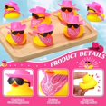 thumbnail image 2 of Pato de goma para coche de Cool Rubber Ducks – Patos de goma con gafas de sol para salpicadero de coche, juguete de baño, rellenos de bolsas de pato flotante, 2 of 5