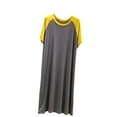 thumbnail image 2 of Sakmal Cotton Moomoo Womens Nightgowns Short Sleeve Lightweight Sleepshirt Long Solid Ladies Nightgown M, 2 of 5