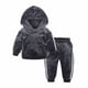 thumbnail image 1 of Ropa Para Niñas Pequeñas, Conjunto Para Niños Pequeños, Jersey Con Capucha De Terciopelo Dorado Para Otoño E Invierno, Top De Manga Larga, Pantalones Informales, Traje Odeerbi LM103-7029, 1 of 9