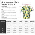 thumbnail image 6 of Lsque Lilies Flowers pattern Hawaiian Shirt for Men, Unisex Summer Beach Casual Short Sleeve Button Down Shirts-Small, 6 of 9