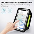 thumbnail image 2 of Atzeste Cell Phone Running Armband with Earphone Bag, Sweatproof Arm Band Phone Holder, Fits 6.9" Phones Compatible with iPhone 17 16 15 14 13 12 Pro Max/Plus/XR/XS, Galaxy S25-S22, 2 of 8