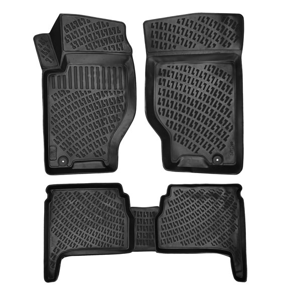 Crocliner Front and Rear All Weather Custom Fit Floor Mats for KIA Sorento / 2003-2009