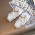 thumbnail image 2 of Otqutp Little Kid Nonslip&nbsp;Shoes Kids Girl Dress Shoes Toddler Princess Sparkly Pearl Ballet Shoes Little Girl Party Wedding School, 2 of 8
