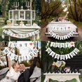 thumbnail image 5 of Mr and Mrs Signs Decoraciones de mesa de boda Letras independientes de madera para accesorios fotográficos Decoración de boda rústica Regalo de despedida de soltera de aniversario (negro + pancarta), 5 of 5