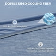thumbnail image 5 of Aship Cooling Blanket Twin, Q-MAX>0.5 Arc-Chill Cooling Technology Soft Breathable Double-Sided Summer Blankets for Beds - Blue 59"x 79", 5 of 7