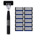 thumbnail image 2 of Elegant Choise Razors for Men Disposable 7-Blade Manual Razor, 1 Handle+12 Blades Refills, 2 of 9