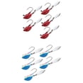 thumbnail image 1 of 10 Uds Red Fish Head Jigs Anzuelos de señuelo y Jigs de pesca Multicolor Cebos duros Underpin Swimbait Hooks, 1 of 8