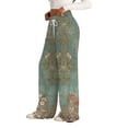 thumbnail image 5 of Bovemsi Wide Leg Pants Woman Women's Summer Leisure Fashion Lacing Solid Color Waist Casual Travel Pants, 5 of 9
