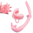 thumbnail image 4 of Diving SnorkelPortable Foldable Multi-color Silicone Freediving Snorkel For Swimming Diving, 4 of 9
