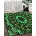 thumbnail image 2 of Ahgly Company Indoor Round Patterned Dark Forest Green Area Rugs, 8' Round, 2 of 6