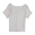 thumbnail image 2 of Levi's Womens Snap Front Basic T-Shirt, sadestripe, Plus Size, 1X, 2 of 2