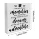 thumbnail image 3 of pstuiky Letrero de madera con frase de graduación decoración de escritorio positivo detrás de ti todos tus recuerdos caja de madera letrero rústico para el hogar estante decoración de pared, 3 of 6