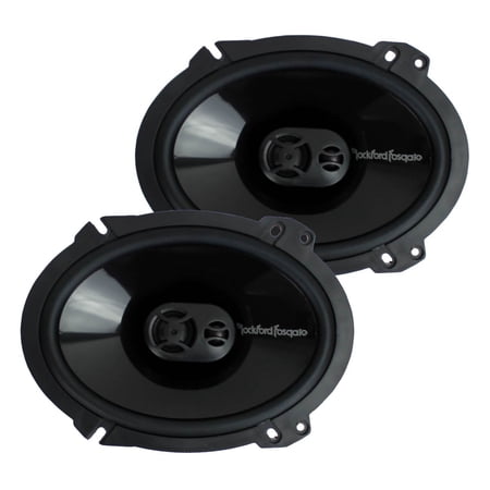 2) New Rockford Fosgate P1683 6x8" 130 Watt 3 Way Car Coaxial Speakers