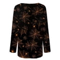 thumbnail image 5 of Blusa suelta informal de manga larga con cuello redondo para mujer, camisas con estampado de Halloween Fridja  czfsfas3045, 5 of 5