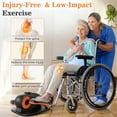 thumbnail image 3 of COOLHUT Under Desk Elliptical Machine, Portable & Quiet Ellipse Leg Exerciser for Seniors Fully Assembled, Electric Seated Pedal Exerciser with Remote Control & 12 Adjustable Speeds for Home Office, 3 of 7