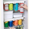 ZYSoda Can Organizer for Refrigerator,1Pack Adjustable Fridge Organizer, Hanging Can Dispenser