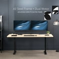 thumbnail image 5 of VIVO Electric Dual Motor 71” x 30” Standing Desk, Light Wood Top, Black Frame, 5 of 7