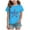 Sky Blue, variant on Zanarzt Girls T Shirt Toddler Girls Short Sleeve T Shirts Top Short Sleeve Roundneck Loose Basic Tees for Summer Red,7-8 Years