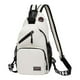 thumbnail image 1 of Bolso bandolera pequeño para hombre, ideal para correr y acampar blanco, 1 of 9