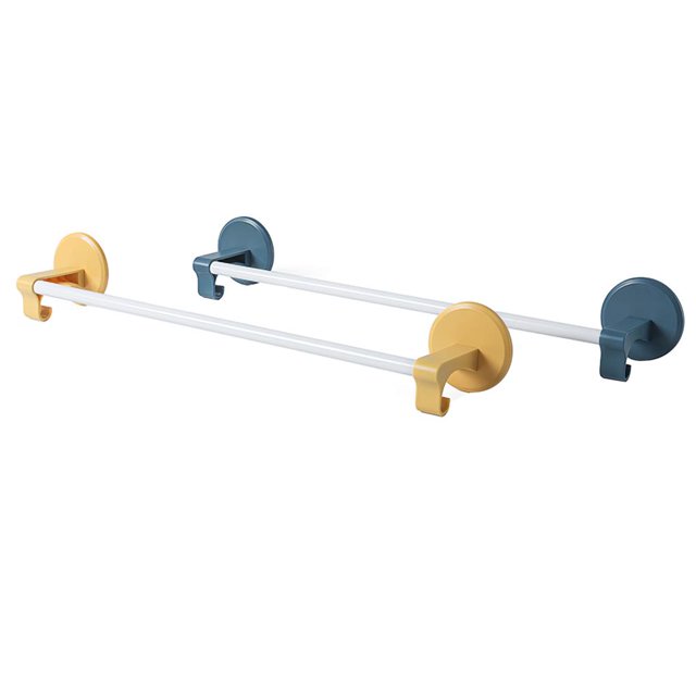 Estante Multifuncional Para Zapatillas, Toallero Con Ganchos, Soporte Para Toallas De Baño Sin Perforaciones, Soporte De Suspensión Simple, Soporte De Almacenamiento De Pared De Acero Para Baño Vogacara HA025853-01