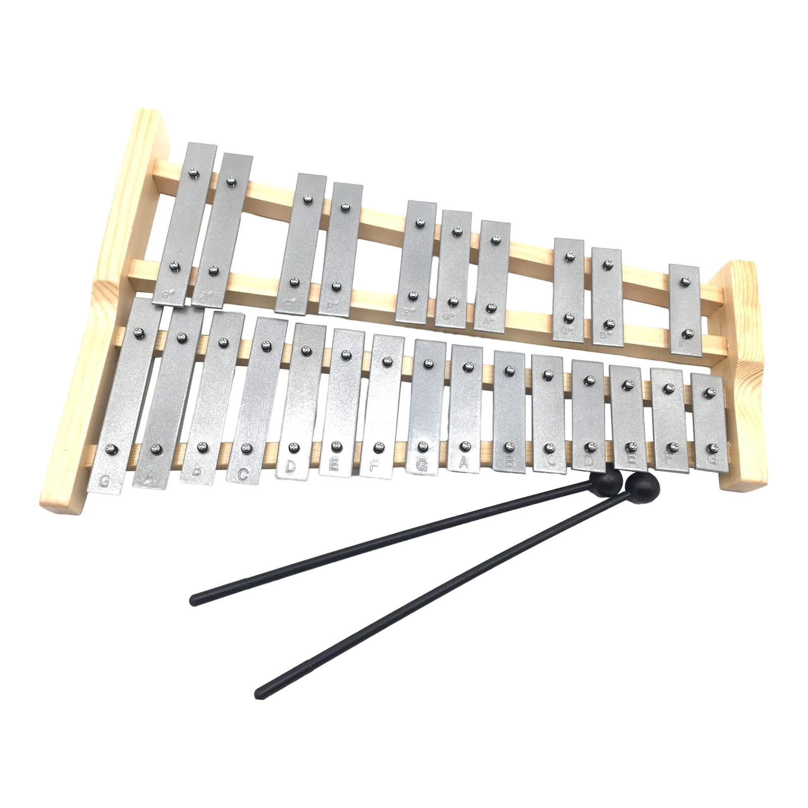 yotijay 25 Key Glockenspiel Xylophone Gifts Portable for Kids Adults Musical Educational