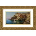 thumbnail image 1 of Obuchovsky, Yury 18x11 Gold Ornate Wood Framed with Double Matting Museum Art Print Titled - Lago Maggiore, 1 of 4