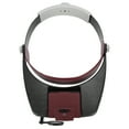 thumbnail image 4 of Head Mount Magnifier, Glasses Magnifier Sliding Switch Ergonomic Shape High Brightness  for Repairing for Reading Red,Gray, 4 of 8