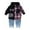 Red, variant on Toddler Boys 2 Piece Outfits Long Sleeve Patchwork Plaid Prints Hooded Tops and Pants Outfits Clothing Set Size 18-24 Months ,Blue