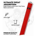 thumbnail image 2 of Exxact Sports Streamer Towel Football with Hook & Loop Fastener, Ultra Light Quarterback QB Red Football Towel to Clean Hands, Visor, Gloves - Highly Absorbent, Quick-Dry, 2 of 8