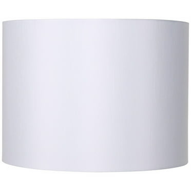 Bwood White Fabric Medium Hardback, 9 Inch Tall White Lamp Shade