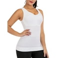 thumbnail image 4 of SAYFUT Women's Compression Shapewear Waist Trainer Slimming Vest with Built in Removable Bra Pads Tank Top Body Shaper, 4 of 7