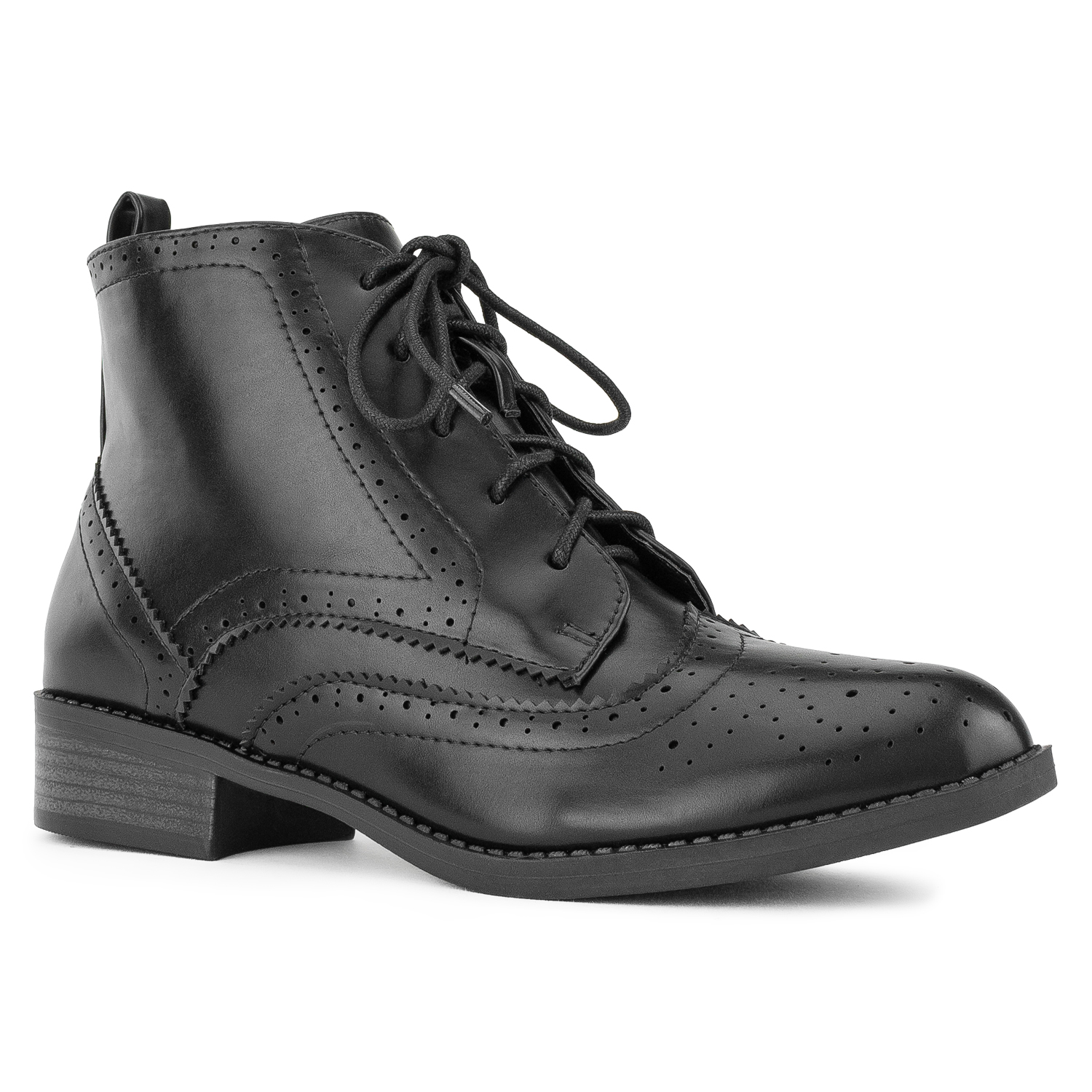 women's lace up brogue ankle boots