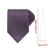thumbnail image 2 of CORBATA DE HOMBRE INSPIRE CHIC para el Día del Padre, corbatas de color sólido, corbatas texturizadas clásicas para bodas formales, talla única, color púrpura oscuro, 2 of 4