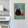 thumbnail image 3 of Cuadros Decorativos Gato Enredado JShteea Bordado con cuentas bricolaje punto de cruz 40 x 55 cm, 3 of 8