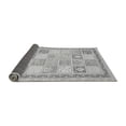 thumbnail image 2 of Ahgly Company Indoor Round Abstract Gray Modern Area Rugs, 5' Round, 2 of 4