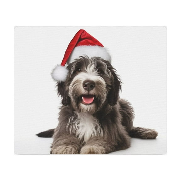 DistinctInk Mouse Pad - 1/4" Foam Rubber - Bergamasco Sheepdog Puppy