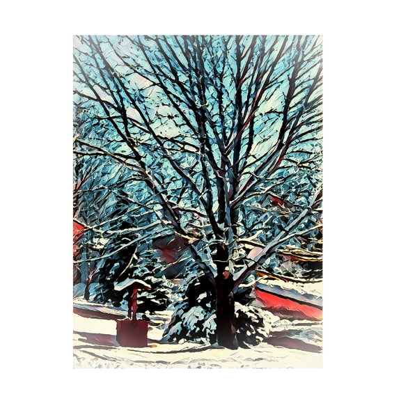 David Manlove 'Snowy Bliss' Canvas Art