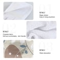 thumbnail image 4 of Haosy 2 Pack Kitchen Wash Cloths with Hanging Loops Absorbent Absorbent Quick Drying Hand Towels, Elegant Leaves and Dots, 4 of 7