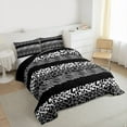 thumbnail image 3 of jejeloiu Leopard Print Texture Bedding Comforter Set,Zebra Striped Twin Comforter Sets,Gray Cheetah Pattern Bedding Set For Girl,Microfiber Bedroom Decor Reversible,2-Piece, 3 of 8