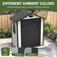 thumbnail image 2 of Craftian Plastic Outdoor Shed,6.2x3.4ft All-Weather Resin Storage Shed with Reinforced Floor Lockable Door Garage Patio Garden Storage Shed, 2 of 7