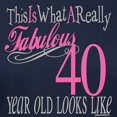 thumbnail image 3 of CafePress - 40Th Birthday Fabulous Women's Value T Shirt - Women's Traditional Fit Dark T-Shirt, 3 of 4