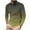 Army Green, variant on Mens Casual Tie Dye Quarter Zip Polo Sweater Business Office Work Slim Big and Tall Regular Fit Casual Long Sleeve Stretch Lightweight Shirt Tops Orange M