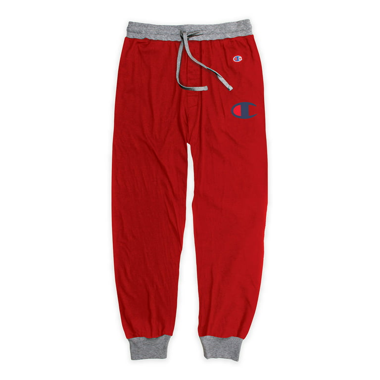 Logo Mens, S-2XL Pajamas Pants, Cuff Sizes Rib Champion, Sleep Adult