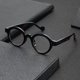 thumbnail image 3 of Gafas de lectura redondas vintage de gran tamaño, paquete de 3 for hombres y mujeres, lectores retro de policarbonato con dioptrías de +1,00 a +4,00, marcos de carey verde marrón negro, 3 of 4