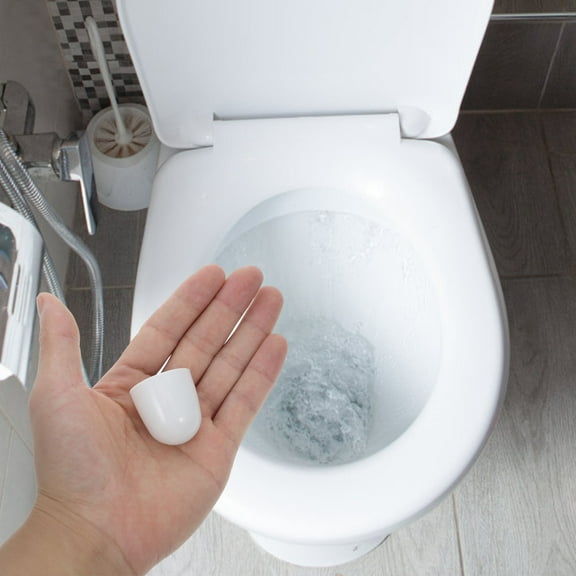 OUNONA 4pcs Plastic Screw Covers for Toilet Seat Floor Bolts Decorative Bathroom Toilet Accessories Universal