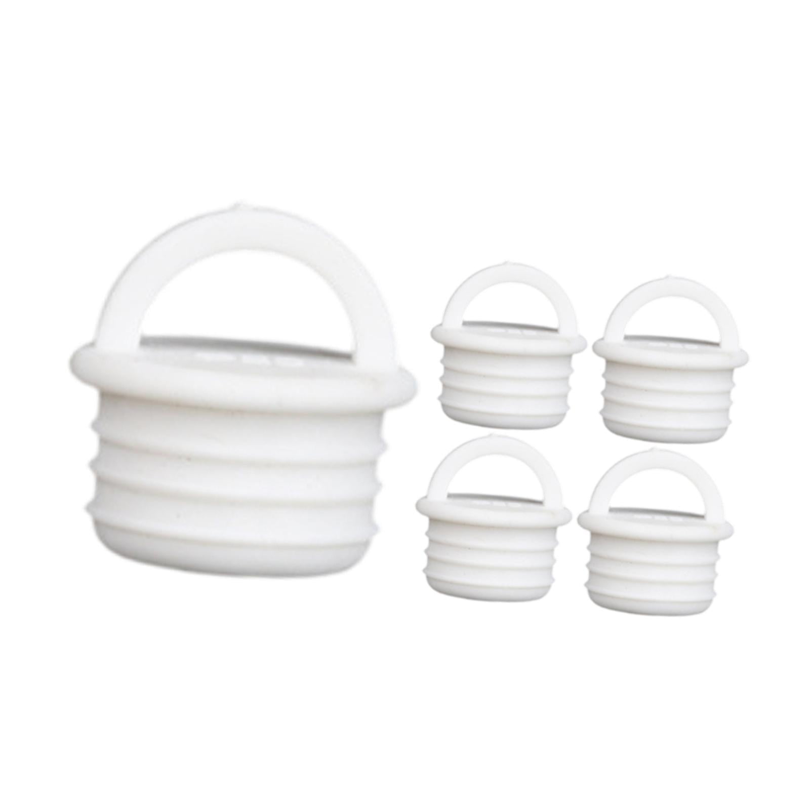AMLESO 5 Pieces Mop Bucket Drain Stoppers Sturdy Silicone Plug Stoppers for Kitchen 27x24mm