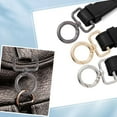 thumbnail image 4 of 1 Box 12Pcs Swivel Snap Clasp Swivel Clips with D Ring Alloy Colored 25.5mm Small Round Circle Spring O Rings Carabiner Hardware Slide Buckles Accessories for DIY Key Lanyard Purse Bag Strap, 4 of 9