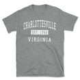 thumbnail image 1 of Charlottesville Virginia Classic Established Men's Cotton T-Shirt, 1 of 1