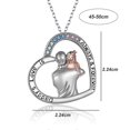 thumbnail image 4 of Collar colgante brillante Yashi con colgante de corazón, 4 of 5