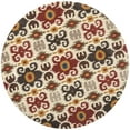 thumbnail image 2 of SAFAVIEH Soho Frosina Floral Wool Area Rug, Ivory/Red, 8'3" x 11', 2 of 3
